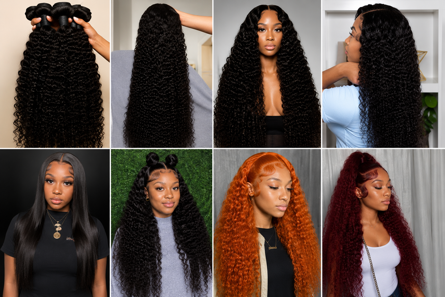 Extensions de Cheveux Humains Bouclés Premium – Volume Naturel