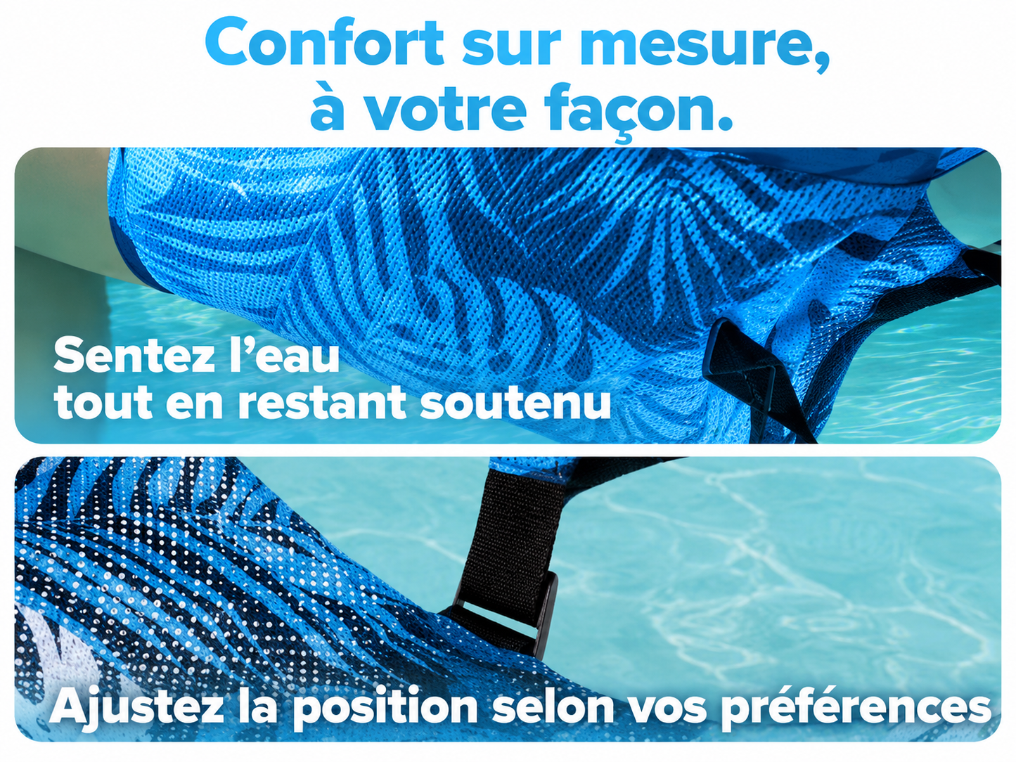 Chaise de piscine gonflable