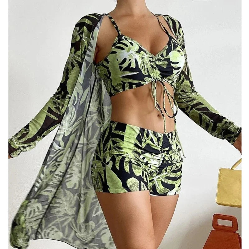 Ensemble maillot de bain short 3 pièces ANGELA
